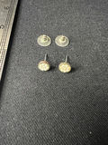 Assorted small earrings: crystal-stone and bead-cluster studs - thumbnail 1 of 9