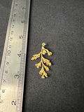 Vintage Gold butterfly brooch, gold leaf pendant, and seed-bead necklaces - thumbnail 9 of 9