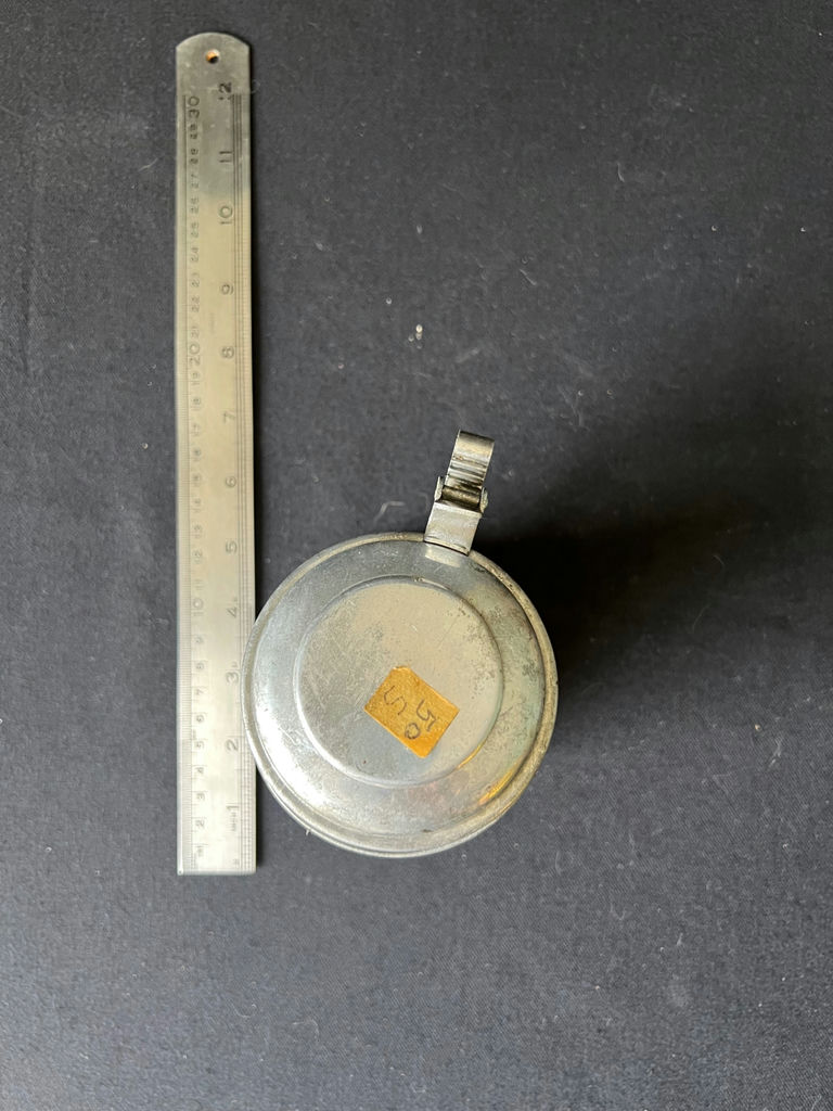 Vintage metal colander and Antique pewter mug - image 7 of 9