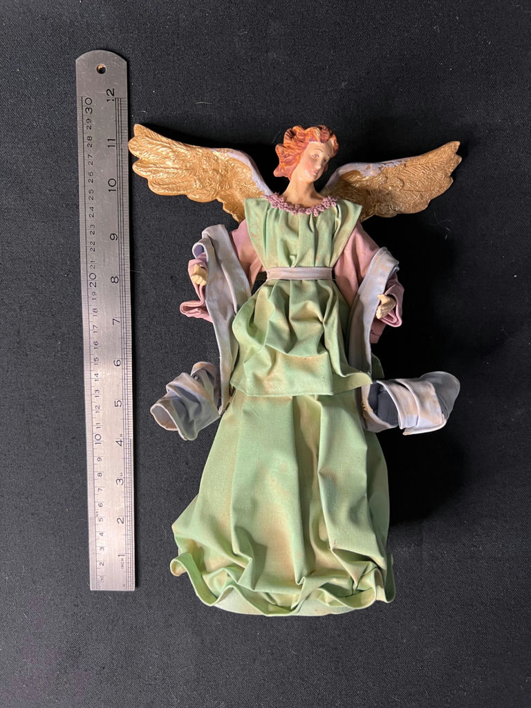 Vintage angel figurines and a boxed fiber-optic angel ornament - image 19 of 20