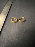 Gold-tone pearl cluster brooch with lattice earrings and gold-tone hoop earrings - thumbnail 10 of 10