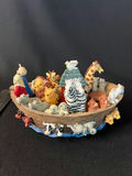 Vintage 1994 Ranger International Noah's Ark Miniature Figurine Set and Ceramic Nativity Set - thumbnail 1 of 14