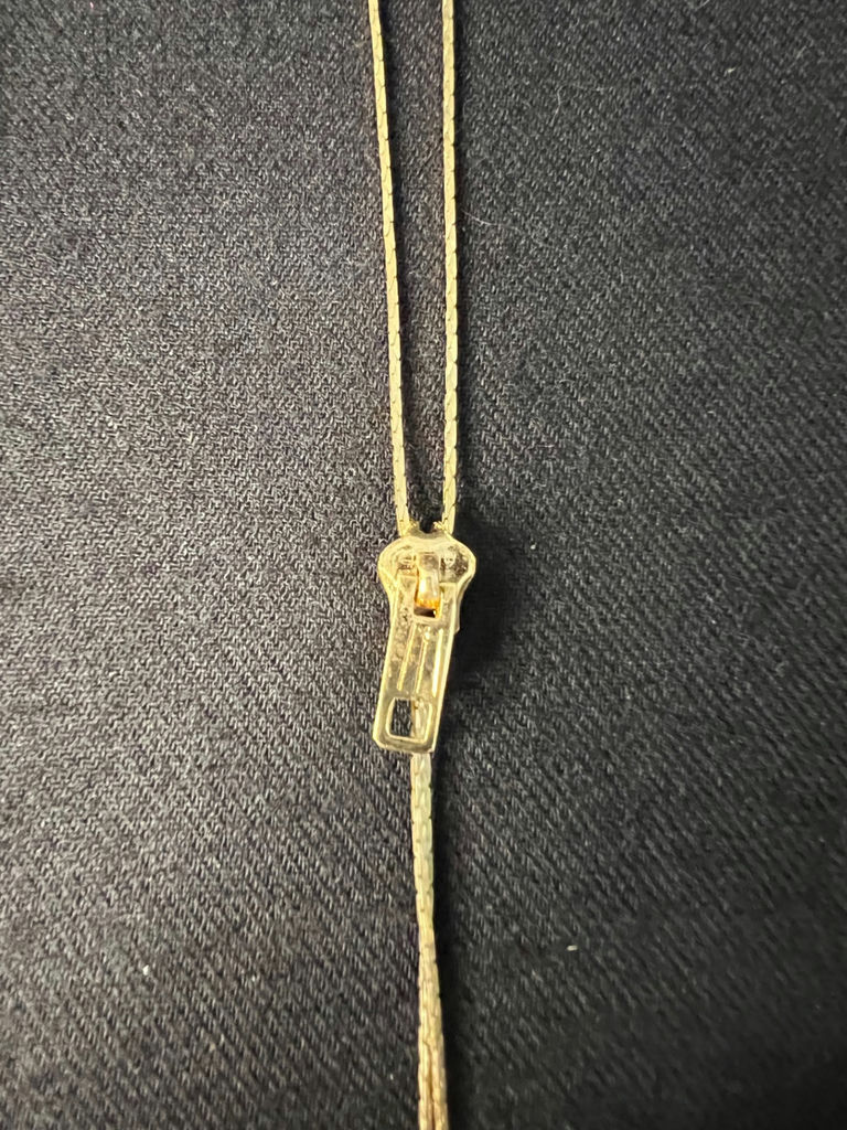 Silver wristwatch with chain-link bracelet and gold-tone adjustable necklace - image 8 of 9