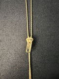 Silver wristwatch with chain-link bracelet and gold-tone adjustable necklace - thumbnail 8 of 9