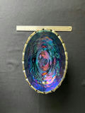Ceramic angel planter, nesting heart dishes, and iridescent, Carnival Glass fruit bowl - thumbnail 7 of 7
