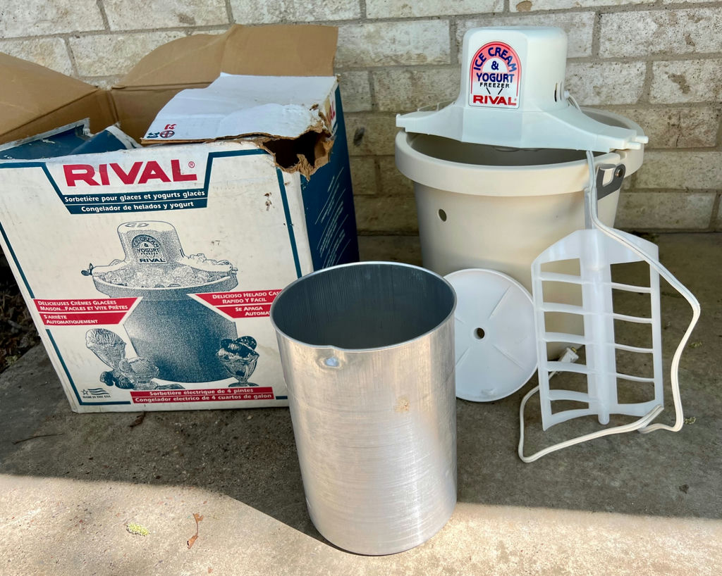 Toaster oven and 2 Rival ice cream makers with accessories and boxes - image 7 of 13