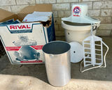 Toaster oven and 2 Rival ice cream makers with accessories and boxes - thumbnail 7 of 13