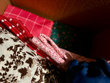 Vintage double knit fabrics and cotton textiles: solid, floral, polka dot, houndstooth - thumbnail 13 of 13