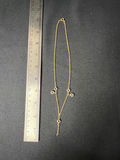 Two-tone pendant necklace set with purple heart and decorative charms - thumbnail 10 of 10