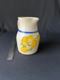 Ceramic pottery set: lemon-pattern vase, tulip-relief planter, and white bowl - thumbnail 2 of 9