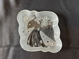 Decorative frosted glass angel dish, Antique rose-pattern ceramic pitcher, and Kitchen Prayer heart plate - thumbnail 6 of 10