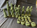 Vintage Aztec vs Conquistador chess pieces set - thumbnail 1 of 16