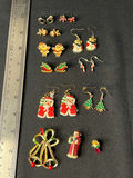 Christmas-themed beaded earrings and pins collection - thumbnail 7 of 9
