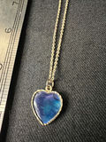 Heart-shaped blue pendant necklace - thumbnail 2 of 7