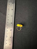 Vintage Ivory heart pendant, duck charm ring, and green-bead ring - thumbnail 6 of 11