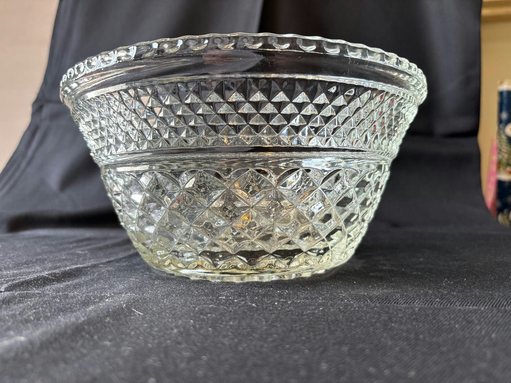 Vintage Cut-glass bowl and a glass tumbler - image 1 of 6