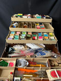 Vintage sewing kit with buttons, threads, zippers and craft trims - thumbnail 3 of 13