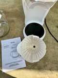 Coffee maker, Vintage fondue set, and vintage metal cake and pie carrier - thumbnail 5 of 14