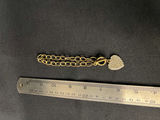 Gold-tone bracelet with pavé heart charm - thumbnail 2 of 4