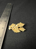Gold-tone shell pendants and pearl-accent leaf brooch - thumbnail 7 of 9
