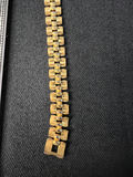 Gold-tone bracelet and blue gemstone pendant necklace - thumbnail 2 of 10