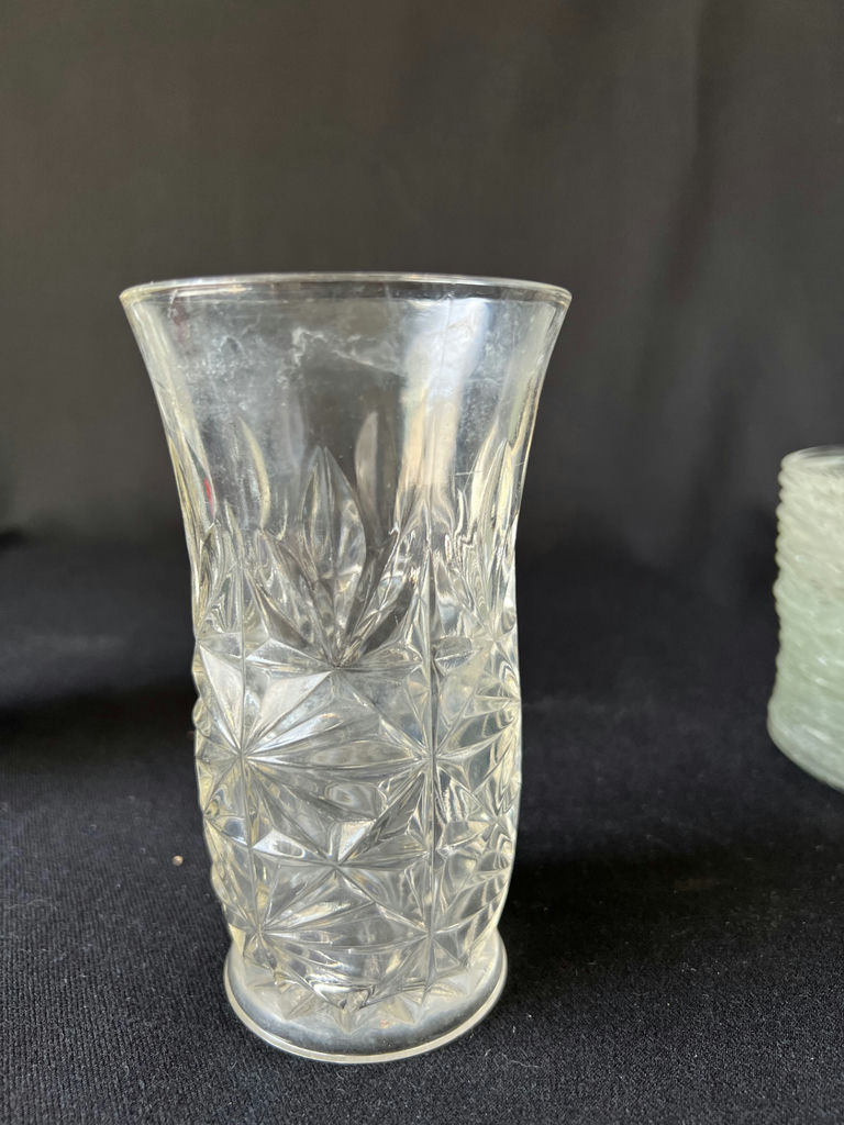 Crystal glassware set with starburst pattern - image 7 of 25