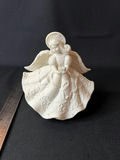 Cream-colored angel figurine and Angel music box - thumbnail 7 of 13
