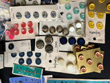 Vintage sewing kit with buttons, threads, zippers and craft trims - thumbnail 6 of 13