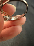 Silver-tone two-row multicolor stone ring - thumbnail 4 of 7