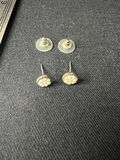 Assorted small earrings: crystal-stone and bead-cluster studs - thumbnail 3 of 9