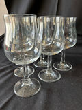 Assorted stemmed glasses and vintage floral porcelain cup with saucer - thumbnail 5 of 12