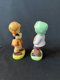Vintage Hummel-Style hand-painted figurines and ceramic angel figurines - thumbnail 12 of 12
