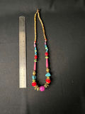 Gold-tone floral pendant necklace, two multicolor beaded necklaces, and matching bead earrings - thumbnail 7 of 13