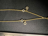 Two-tone pendant necklace set with purple heart and decorative charms - thumbnail 8 of 10