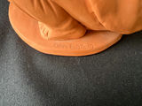 Terracotta baby with miniature tea set and white winged angel figurine - thumbnail 3 of 6