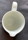 Vintage Ceramic Creamer Pitcher, Glass Goblets, and a Port Glass - thumbnail 2 of 7