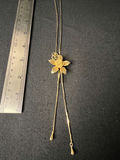 Gold-tone floral pendant necklace, two multicolor beaded necklaces, and matching bead earrings - thumbnail 2 of 13
