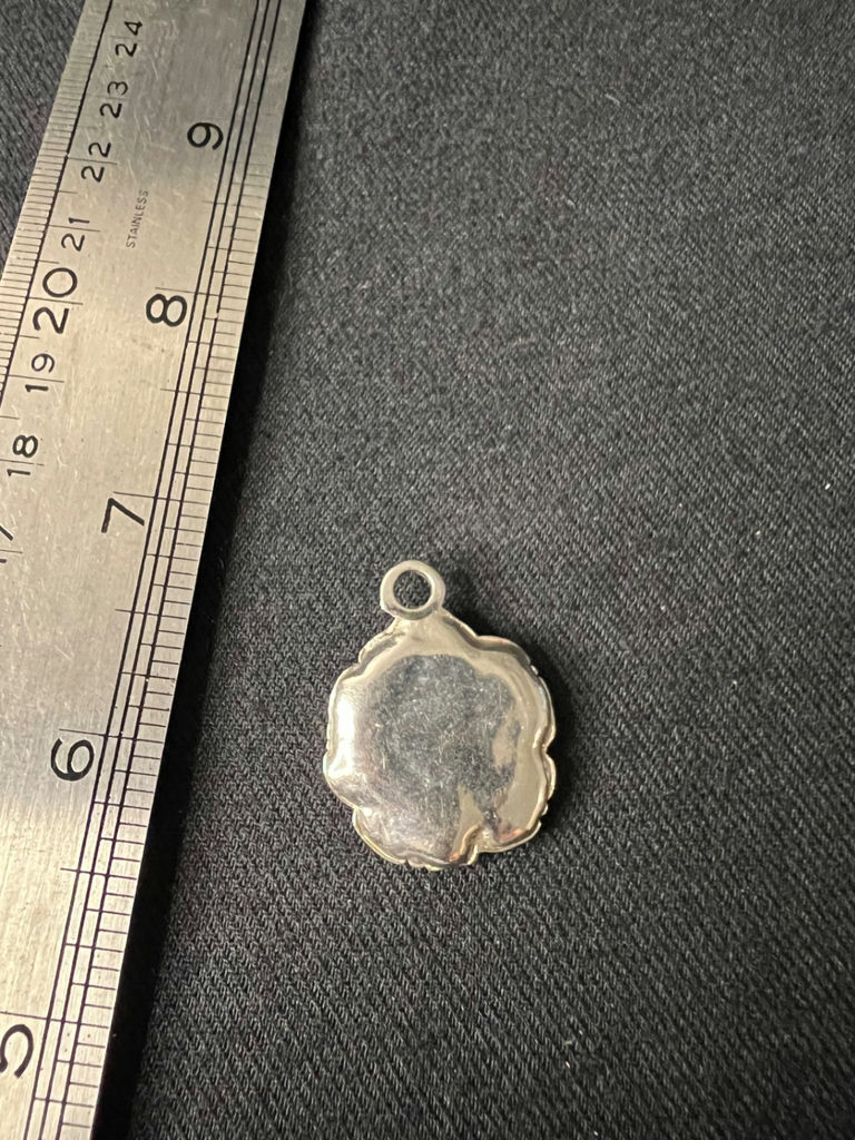 Assorted pendants: flower, shell, and cabochon disk - image 3 of 10