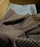 Vintage double knit fabrics: geometric, polka dots, stripes, plaid jacquard - thumbnail 11 of 11