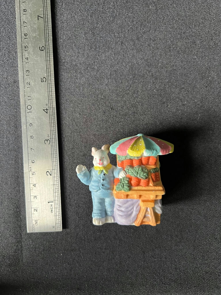 Set of Rabbit Figurines with Market Accessories - image 11 of 13