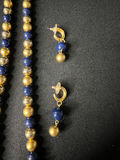 Gold-tone floral pendant necklace, two multicolor beaded necklaces, and matching bead earrings - thumbnail 12 of 13