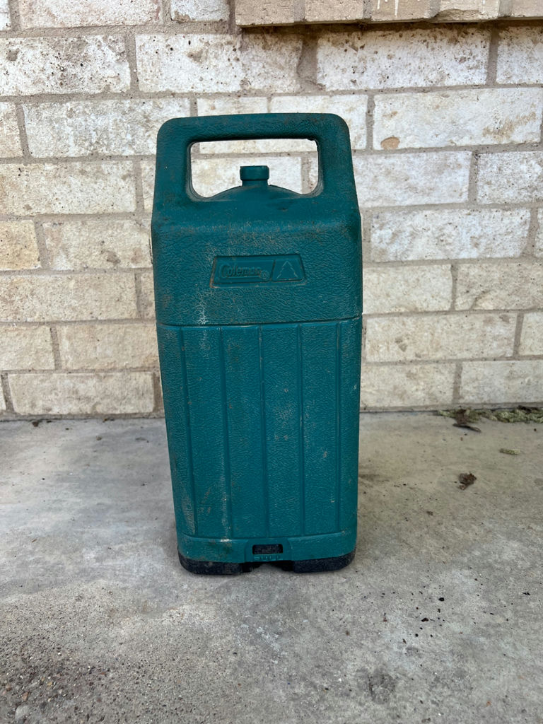 Coleman camping lantern and matching green fuel container - image 3 of 6