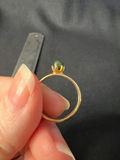 Vintage Ivory heart pendant, duck charm ring, and green-bead ring - thumbnail 9 of 11