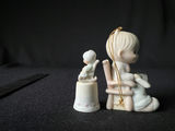 Enesco Precious Moments Purrfect Grandma thimble and Grandpa Ornament; Handmade Vicki Lane bunny figurine - thumbnail 4 of 13