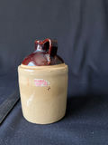 Pride of Arkansas Mountain Honey two-chamber ceramic honey pot - thumbnail 2 of 4