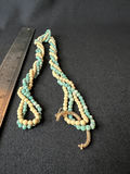 Beaded jewelry collection: leaf pendant, turquoise colored necklaces, cross pendant necklace, and bracelet - thumbnail 8 of 15