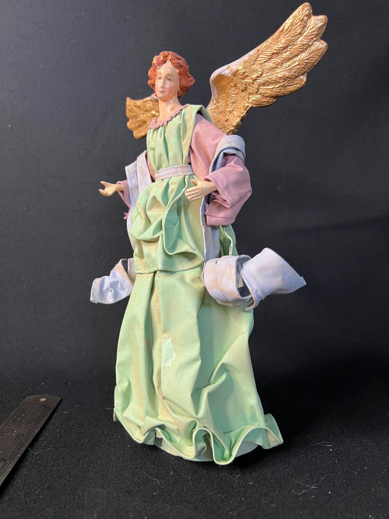Vintage angel figurines and a boxed fiber-optic angel ornament - image 20 of 20
