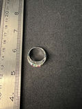 Silver-tone two-row multicolor stone ring - thumbnail 7 of 7
