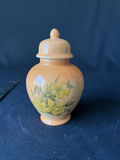 Louisville Stoneware Bunny & Clover covered casserole dish and Vintage, hand-painted Ginger Jar - thumbnail 4 of 5