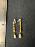 Pearl and Crystal Jewelry Set with Studs, Hoops, and Bracelet - thumbnail 9 of 12